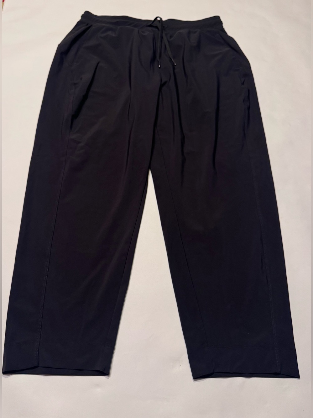 Sweaty Betty Wide Leg Trousers Womens 10 Black High Rise Relaxed Ankle